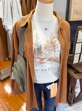 Rust Waffle Shacket