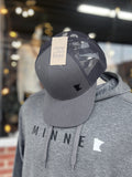 MN Silhouette Trucker Hat - Charcoal/Black