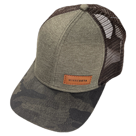 MN Trucker Hat - Black Camo