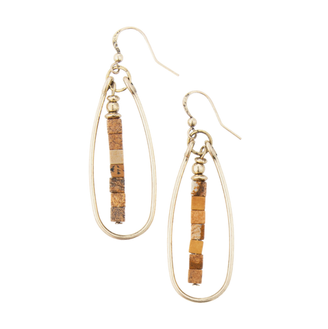 Beaded Teardrop Earrings