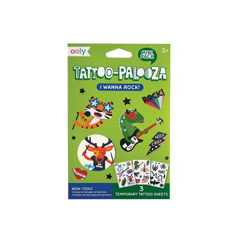 Mini Temporary Tattoos - I Wanna Rock
