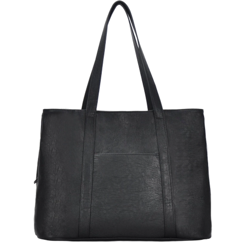 3-Compartment Tote Bag - Black