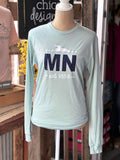 MN Loon Long Sleeve Tee - Dusty Blue