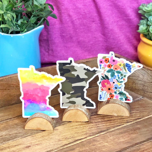 MN sticker camo Cheap Chics Designs