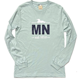 MN Loon Long Sleeve Tee - Dusty Blue