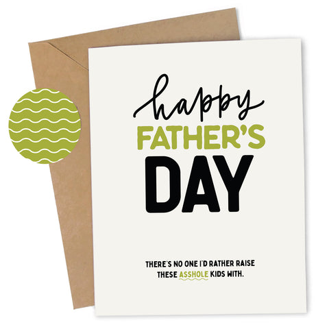 Father's Day Asshole Kids Card