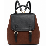 Two-Tone Corduroy Convertible Backpack
