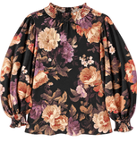 Floral Velvet Blouse