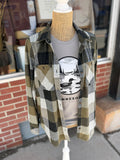 Soft Flannel Shacket - Olive Multi