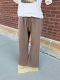 Wide-Leg Sweatpants - Mocha