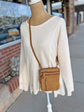 Geniune Leather Cell Phone Crossbody Purse