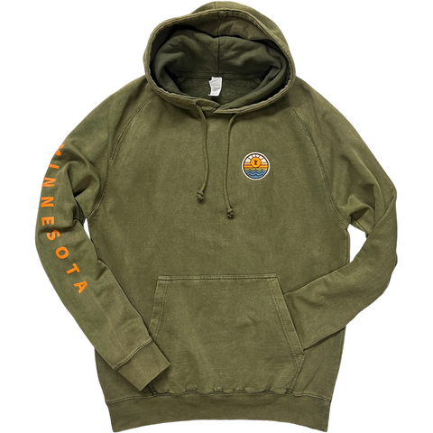 MN Sunrise Patch Vintage-Wash Sweatshirt