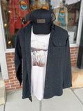Solid Flannel Shirt - Charcoal