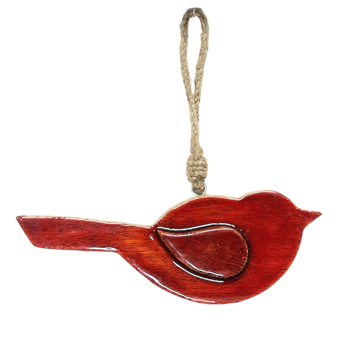 Wooden Cardinal Ornament