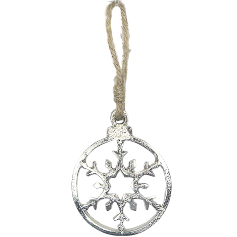 Hollow Nickel Snowflake Ornament