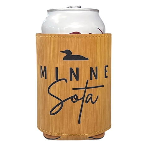 MINNESota Loon Faux Bamboo Koozie