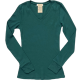 V-Neck Thermal Top - Hunter Green