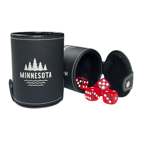 MN Leather Dice Cup