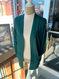 Lightweight Open Cardigan - Emerald