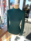 Lightweight Mock Neck Sweater - Evergreen