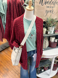 Popcorn Sweater - Maroon