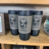 MN Loon Oval 20 oz. Leather Tumbler