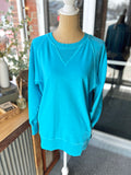 Vintage Pullover with Pockets - Ice Blue