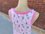 Pink Floral Tunic Tank