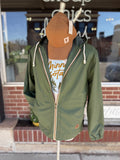 MN Genuine Leather Patch Rain Jacket