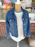 Open-Knit Sweater - Ivory/Teal