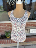 Ditsy Floral Waffle Knit Tank