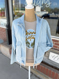 Denim Jacket With Cargo Pocket - Light Wash