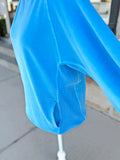 Vintage Pullover with Pockets - Ocean Blue