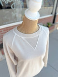Vintage Pullover with Pockets - Sand Beige