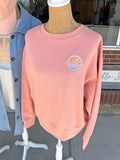 Watercolor Sun Patch Boxy Sweatshirt