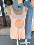 Watercolor Sun Racerback Tank
