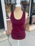 Racerback Tank Top - Dark Burgundy