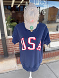 USA Short Sleeve Sweatshirt