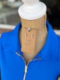 Sun-Cool Sporty Zip Tank - Royal