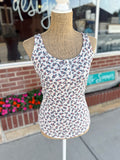 Ditsy Floral Waffle Knit Tank