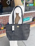Joy Susan Turnlock Tote Bag Set - Charcoal