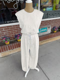 Relaxed Fit Sleeveless Jumpsuit