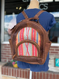Genuine Leather Aztek Backpack