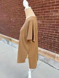 Baby Waffle Tunic Top - Camel