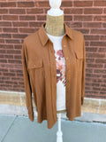 Rust Waffle Shacket