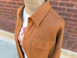 Rust Waffle Shacket