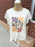 Retro Watercolor Floral Tee