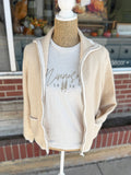 High Neck Zip Up Sweater Cardigan