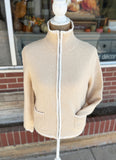 High Neck Zip Up Sweater Cardigan