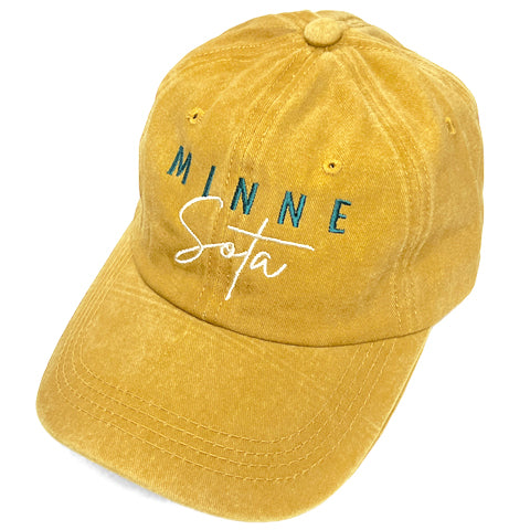 MINNESota Baseball Hat - Vintage Mustard